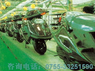 Motorcycle assembly line